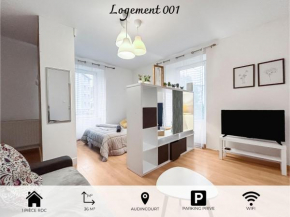001-Studio cosy Lumineux Wifi & Parking